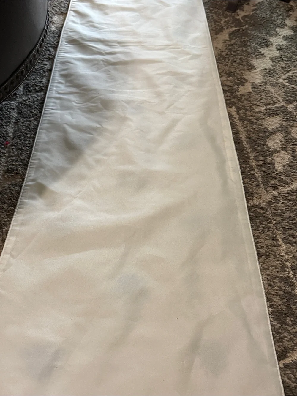 Cream Bee-Embroidered Cotton Table Brenner, or could be used as a wall hanging